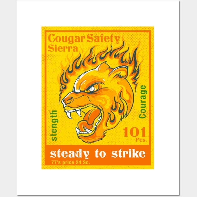 Cougar Safety Wall Art by CHAKRart